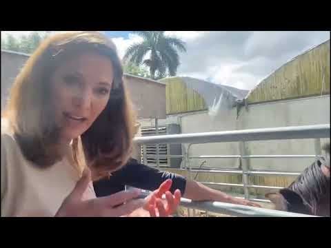 La visita de María Elvira Salazar al rancho